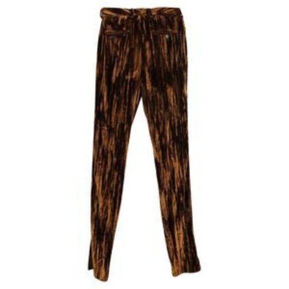 Saint Laurent Straight-Leg Trousers in Brown Velvet - Picture 1 of 3